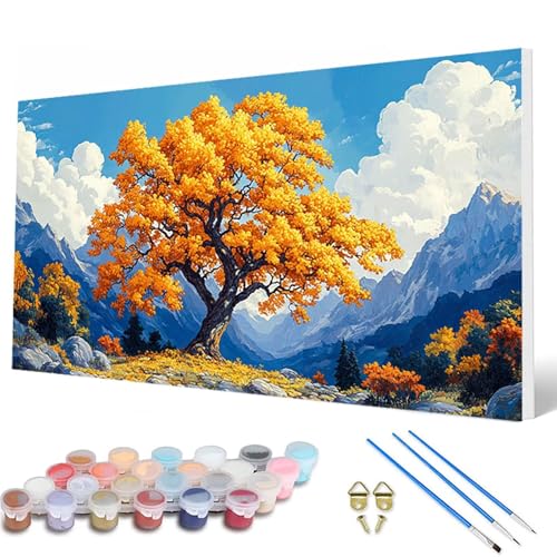 Malen Nach Zahlen Erwachsene, Baum Malen Nach Zahlen Landschaft Paint by Numbers DIY Bastelset Erwachsene Mit 3 Pinseln und Acrylfarben für Deko Wohnzimmer, Geschenke für Frauen 40X80 CM -hcw2507F9 Malen Nach Zahlen Erwachsene, Baum Malen Nach Zahlen Landschaft Paint by Numbers DIY Bastelset Erwachsene Mit 3 Pinseln und Acrylfarben für Deko Wohnzimmer, Geschenke für Frauen 40X80 CM -hcw2507F9 von HCWBDWOU