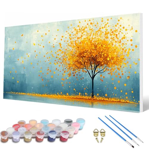 Malen Nach Zahlen Erwachsene, Baum Malen Nach Zahlen Landschaft Paint by Numbers DIY Bastelset Erwachsene Mit 3 Pinseln und Acrylfarben für Deko Wohnzimmer, Geschenke für Frauen 40X80CM -hcw25072R Malen Nach Zahlen Erwachsene, Baum Malen Nach Zahlen Landschaft Paint by Numbers DIY Bastelset Erwachsene Mit 3 Pinseln und Acrylfarben für Deko Wohnzimmer, Geschenke für Frauen 40X80CM -hcw25072R von HCWBDWOU
