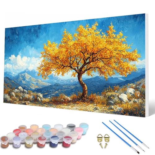 Malen Nach Zahlen Erwachsene, Baum Malen Nach Zahlen Landschaft Paint by Numbers DIY Bastelset Erwachsene Mit 3 Pinseln und Acrylfarben für Deko Wohnzimmer, Geschenke für Frauen 40X80CM -hcw250788 Malen Nach Zahlen Erwachsene, Baum Malen Nach Zahlen Landschaft Paint by Numbers DIY Bastelset Erwachsene Mit 3 Pinseln und Acrylfarben für Deko Wohnzimmer, Geschenke für Frauen 40X80CM -hcw250788 von HCWBDWOU