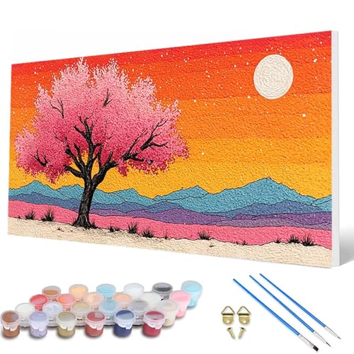 Malen Nach Zahlen Erwachsene, Baum Malen Nach Zahlen Landschaft Paint by Numbers DIY Bastelset Erwachsene Mit 3 Pinseln und Acrylfarben für Deko Wohnzimmer, Geschenke für Frauen 60X120CM -hcw2507X8 Malen Nach Zahlen Erwachsene, Baum Malen Nach Zahlen Landschaft Paint by Numbers DIY Bastelset Erwachsene Mit 3 Pinseln und Acrylfarben für Deko Wohnzimmer, Geschenke für Frauen 60X120CM -hcw2507X8 von HCWBDWOU