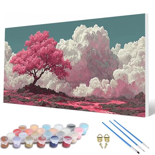 Malen Nach Zahlen Erwachsene, Baum Malen Nach Zahlen Wolke Paint by Numbers DIY Bastelset Erwachsene Mit 3 Pinseln und Acrylfarben für Zimmer Deko Wohnzimmer, Geschenke für Frauen 40X80CM -hcw2507B2 Malen Nach Zahlen Erwachsene, Baum Malen Nach Zahlen Wolke Paint by Numbers DIY Bastelset Erwachsene Mit 3 Pinseln und Acrylfarben für Zimmer Deko Wohnzimmer, Geschenke für Frauen 40X80CM -hcw2507B2 von HCWBDWOU