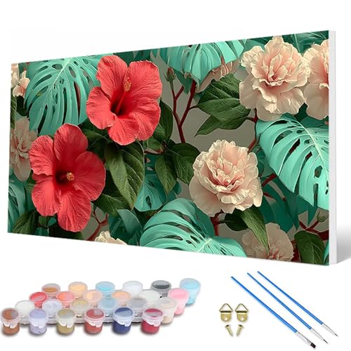 Malen Nach Zahlen Erwachsene, Blumen Malen Nach Zahlen Anlage Paint by Numbers DIY Bastelset Erwachsene Mit 3 Pinseln und Acrylfarben für Deko Wohnzimmer, Geschenke für Frauen 100X200CM -hcw2507D7 Malen Nach Zahlen Erwachsene, Blumen Malen Nach Zahlen Anlage Paint by Numbers DIY Bastelset Erwachsene Mit 3 Pinseln und Acrylfarben für Deko Wohnzimmer, Geschenke für Frauen 100X200CM -hcw2507D7 von HCWBDWOU
