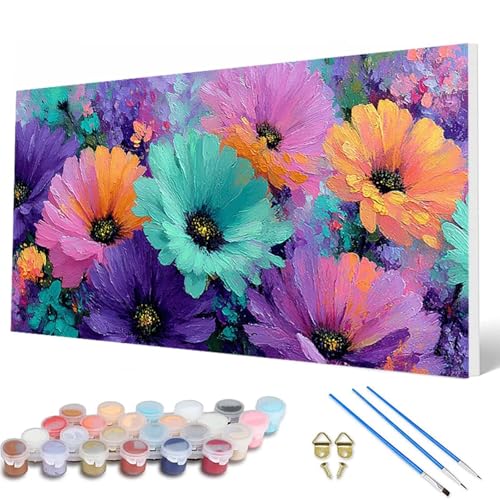 Malen Nach Zahlen Erwachsene, Blumen Malen Nach Zahlen Anlage Paint by Numbers DIY Bastelset Erwachsene Mit 3 Pinseln und Acrylfarben für Deko Wohnzimmer, Geschenke für Frauen 60X120CM -hcw2507SD Malen Nach Zahlen Erwachsene, Blumen Malen Nach Zahlen Anlage Paint by Numbers DIY Bastelset Erwachsene Mit 3 Pinseln und Acrylfarben für Deko Wohnzimmer, Geschenke für Frauen 60X120CM -hcw2507SD von HCWBDWOU