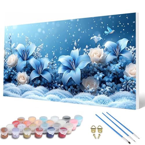 Malen Nach Zahlen Erwachsene, Blumen Malen Nach Zahlen Schneeszene Paint by Numbers DIY Bastelset Erwachsene Mit 3 Pinseln und Acrylfarben für Deko Wohnzimmer, Geschenke für Frauen 40X80 CM -hcw25079W Malen Nach Zahlen Erwachsene, Blumen Malen Nach Zahlen Schneeszene Paint by Numbers DIY Bastelset Erwachsene Mit 3 Pinseln und Acrylfarben für Deko Wohnzimmer, Geschenke für Frauen 40X80 CM -hcw25079W von HCWBDWOU