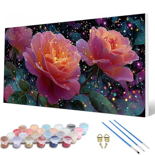 Malen Nach Zahlen Erwachsene, Blumenn Malen Nach Zahlen Anlage Paint by Numbers DIY Bastelset Erwachsene Mit 3 Pinseln und Acrylfarben für Deko Wohnzimmer, Geschenke für Frauen 40 x 80 cm -hcw2507MX Malen Nach Zahlen Erwachsene, Blumenn Malen Nach Zahlen Anlage Paint by Numbers DIY Bastelset Erwachsene Mit 3 Pinseln und Acrylfarben für Deko Wohnzimmer, Geschenke für Frauen 40 x 80 cm -hcw2507MX von HCWBDWOU