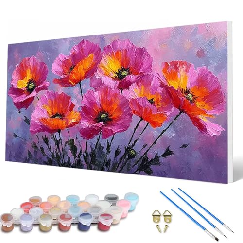 Malen Nach Zahlen Erwachsene, Blumenn Malen Nach Zahlen Anlage Paint by Numbers DIY Bastelset Erwachsene Mit 3 Pinseln und Acrylfarben für Deko Wohnzimmer, Geschenke für Frauen 80X160CM -hcw250726 Malen Nach Zahlen Erwachsene, Blumenn Malen Nach Zahlen Anlage Paint by Numbers DIY Bastelset Erwachsene Mit 3 Pinseln und Acrylfarben für Deko Wohnzimmer, Geschenke für Frauen 80X160CM -hcw250726 von HCWBDWOU