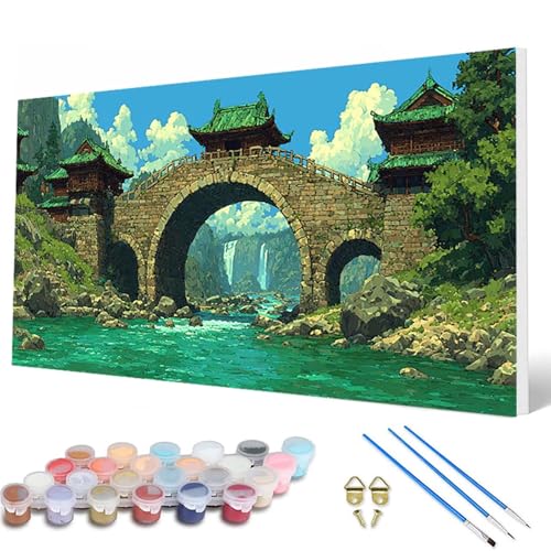 Malen Nach Zahlen Erwachsene, BrüCke Malen Nach Zahlen Landschaft Paint by Numbers DIY Bastelset Erwachsene Mit Pinseln und Acrylfarben für Deko Wohnzimmer, Geschenke für Frauen 60 x 120 cm -hcw2507B6 Malen Nach Zahlen Erwachsene, BrüCke Malen Nach Zahlen Landschaft Paint by Numbers DIY Bastelset Erwachsene Mit Pinseln und Acrylfarben für Deko Wohnzimmer, Geschenke für Frauen 60 x 120 cm -hcw2507B6 von HCWBDWOU