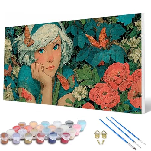 Malen Nach Zahlen Erwachsene, Comics Malen Nach Zahlen Schmetterling Paint by Numbers DIY Bastelset Erwachsene Mit Pinseln und Acrylfarben für Deko Wohnzimmer, Geschenke für Frauen 40X80CM -hcw250742 Malen Nach Zahlen Erwachsene, Comics Malen Nach Zahlen Schmetterling Paint by Numbers DIY Bastelset Erwachsene Mit Pinseln und Acrylfarben für Deko Wohnzimmer, Geschenke für Frauen 40X80CM -hcw250742 von HCWBDWOU