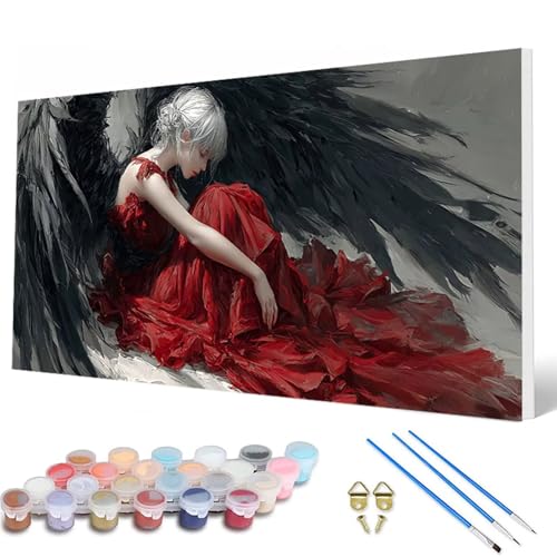 Malen Nach Zahlen Erwachsene, Engel Malen Nach Zahlen Frau Paint by Numbers DIY Bastelset Erwachsene Mit 3 Pinseln und Acrylfarben für Zimmer Deko Wohnzimmer, Geschenke für Frauen 40X80CM -hcw25077E Malen Nach Zahlen Erwachsene, Engel Malen Nach Zahlen Frau Paint by Numbers DIY Bastelset Erwachsene Mit 3 Pinseln und Acrylfarben für Zimmer Deko Wohnzimmer, Geschenke für Frauen 40X80CM -hcw25077E von HCWBDWOU