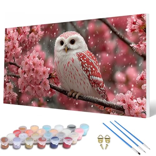 Malen Nach Zahlen Erwachsene, Eule Malen Nach Zahlen KirschblüTen Paint by Numbers DIY Bastelset Erwachsene Mit 3 Pinseln und Acrylfarben für Deko Wohnzimmer, Geschenke für Frauen 60X120 CM -hcw2507B2 Malen Nach Zahlen Erwachsene, Eule Malen Nach Zahlen KirschblüTen Paint by Numbers DIY Bastelset Erwachsene Mit 3 Pinseln und Acrylfarben für Deko Wohnzimmer, Geschenke für Frauen 60X120 CM -hcw2507B2 von HCWBDWOU