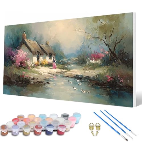 Malen Nach Zahlen Erwachsene, Fantasie Malen Nach Zahlen Landschaft Paint by Numbers DIY Bastelset Erwachsene Mit Pinseln und Acrylfarben für Deko Wohnzimmer, Geschenke für Frauen 40X80 CM -hcw2507SJ Malen Nach Zahlen Erwachsene, Fantasie Malen Nach Zahlen Landschaft Paint by Numbers DIY Bastelset Erwachsene Mit Pinseln und Acrylfarben für Deko Wohnzimmer, Geschenke für Frauen 40X80 CM -hcw2507SJ von HCWBDWOU