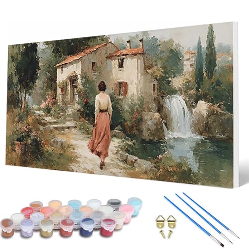 Malen Nach Zahlen Erwachsene, Frau Malen Nach Zahlen Landschaft Paint by Numbers DIY Bastelset Erwachsene Mit 3 Pinseln und Acrylfarben für Deko Wohnzimmer, Geschenke für Frauen 80X160CM -hcw25073D Malen Nach Zahlen Erwachsene, Frau Malen Nach Zahlen Landschaft Paint by Numbers DIY Bastelset Erwachsene Mit 3 Pinseln und Acrylfarben für Deko Wohnzimmer, Geschenke für Frauen 80X160CM -hcw25073D von HCWBDWOU
