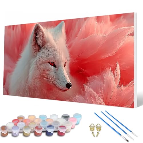 Malen Nach Zahlen Erwachsene, Fuchs Malen Nach Zahlen Tiere Paint by Numbers DIY Bastelset Erwachsene Mit 3 Pinseln und Acrylfarben für Deko Wohnzimmer, Geschenke für Frauen 40 x 80 cm -hcw250727 Malen Nach Zahlen Erwachsene, Fuchs Malen Nach Zahlen Tiere Paint by Numbers DIY Bastelset Erwachsene Mit 3 Pinseln und Acrylfarben für Deko Wohnzimmer, Geschenke für Frauen 40 x 80 cm -hcw250727 von HCWBDWOU