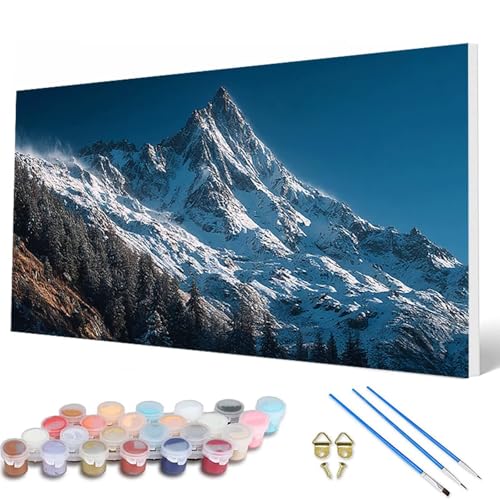 Malen Nach Zahlen Erwachsene, Gebirge Malen Nach Zahlen Winter Paint by Numbers DIY Bastelset Erwachsene Mit 3 Pinseln und Acrylfarben für Deko Wohnzimmer, Geschenke für Frauen 80 x 160 cm -hcw2507I2 Malen Nach Zahlen Erwachsene, Gebirge Malen Nach Zahlen Winter Paint by Numbers DIY Bastelset Erwachsene Mit 3 Pinseln und Acrylfarben für Deko Wohnzimmer, Geschenke für Frauen 80 x 160 cm -hcw2507I2 von HCWBDWOU