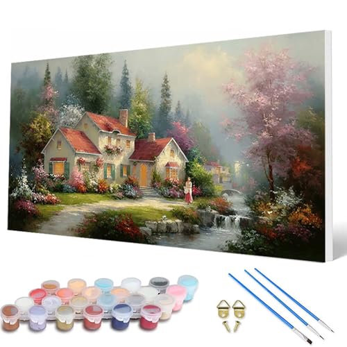 Malen Nach Zahlen Erwachsene, HäUser Malen Nach Zahlen Landschaft Paint by Numbers DIY Bastelset Erwachsene Mit 3 Pinseln und Acrylfarben für Deko Wohnzimmer, Geschenke für Frauen 80X160 CM -hcw250745 Malen Nach Zahlen Erwachsene, HäUser Malen Nach Zahlen Landschaft Paint by Numbers DIY Bastelset Erwachsene Mit 3 Pinseln und Acrylfarben für Deko Wohnzimmer, Geschenke für Frauen 80X160 CM -hcw250745 von HCWBDWOU