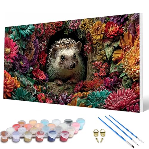 Malen Nach Zahlen Erwachsene, Igel Malen Nach Zahlen Blumenn Paint by Numbers DIY Bastelset Erwachsene Mit 3 Pinseln und Acrylfarben für Deko Wohnzimmer, Geschenke für Frauen 100X200 CM -hcw2507U6 Malen Nach Zahlen Erwachsene, Igel Malen Nach Zahlen Blumenn Paint by Numbers DIY Bastelset Erwachsene Mit 3 Pinseln und Acrylfarben für Deko Wohnzimmer, Geschenke für Frauen 100X200 CM -hcw2507U6 von HCWBDWOU