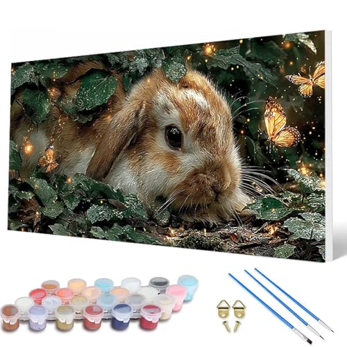 Malen Nach Zahlen Erwachsene, Kaninchen Malen Nach Zahlen Tiere Paint by Numbers DIY Bastelset Erwachsene Mit 3 Pinseln und Acrylfarben für Deko Wohnzimmer, Geschenke für Frauen 100X200CM -hcw25070O Malen Nach Zahlen Erwachsene, Kaninchen Malen Nach Zahlen Tiere Paint by Numbers DIY Bastelset Erwachsene Mit 3 Pinseln und Acrylfarben für Deko Wohnzimmer, Geschenke für Frauen 100X200CM -hcw25070O von HCWBDWOU