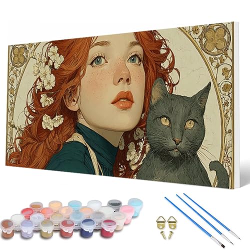 Malen Nach Zahlen Erwachsene, Katze Malen Nach Zahlen Anime Paint by Numbers DIY Bastelset Erwachsene Mit 3 Pinseln und Acrylfarben für Deko Wohnzimmer, Geschenke für Frauen 60X120 CM -hcw250738 Malen Nach Zahlen Erwachsene, Katze Malen Nach Zahlen Anime Paint by Numbers DIY Bastelset Erwachsene Mit 3 Pinseln und Acrylfarben für Deko Wohnzimmer, Geschenke für Frauen 60X120 CM -hcw250738 von HCWBDWOU