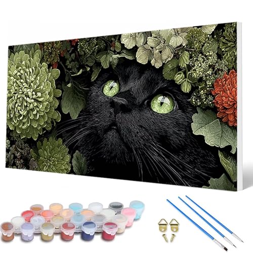 Malen Nach Zahlen Erwachsene, Katze Malen Nach Zahlen Tiere Paint by Numbers DIY Bastelset Erwachsene Mit 3 Pinseln und Acrylfarben für Deko Wohnzimmer, Geschenke für Frauen 60 x 120 cm -hcw2507Z8 Malen Nach Zahlen Erwachsene, Katze Malen Nach Zahlen Tiere Paint by Numbers DIY Bastelset Erwachsene Mit 3 Pinseln und Acrylfarben für Deko Wohnzimmer, Geschenke für Frauen 60 x 120 cm -hcw2507Z8 von HCWBDWOU