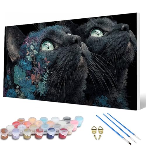 Malen Nach Zahlen Erwachsene, Katze Malen Nach Zahlen Tiere Paint by Numbers DIY Bastelset Erwachsene Mit 3 Pinseln und Acrylfarben für Deko Wohnzimmer, Geschenke für Frauen 80X160 CM -hcw25079N Malen Nach Zahlen Erwachsene, Katze Malen Nach Zahlen Tiere Paint by Numbers DIY Bastelset Erwachsene Mit 3 Pinseln und Acrylfarben für Deko Wohnzimmer, Geschenke für Frauen 80X160 CM -hcw25079N von HCWBDWOU