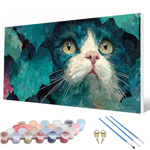 Malen Nach Zahlen Erwachsene, Katzen Malen Nach Zahlen Tiere Paint by Numbers DIY Bastelset Erwachsene Mit 3 Pinseln und Acrylfarben für Deko Wohnzimmer, Geschenke für Frauen 60X120 CM -hcw250773 Malen Nach Zahlen Erwachsene, Katzen Malen Nach Zahlen Tiere Paint by Numbers DIY Bastelset Erwachsene Mit 3 Pinseln und Acrylfarben für Deko Wohnzimmer, Geschenke für Frauen 60X120 CM -hcw250773 von HCWBDWOU