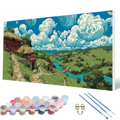 Malen Nach Zahlen Erwachsene, Landschaft Malen Nach Zahlen Anime Paint by Numbers DIY Bastelset Erwachsene Mit 3 Pinseln und Acrylfarben für Deko Wohnzimmer, Geschenke für Frauen 40X80 CM -hcw2507G8 Malen Nach Zahlen Erwachsene, Landschaft Malen Nach Zahlen Anime Paint by Numbers DIY Bastelset Erwachsene Mit 3 Pinseln und Acrylfarben für Deko Wohnzimmer, Geschenke für Frauen 40X80 CM -hcw2507G8 von HCWBDWOU