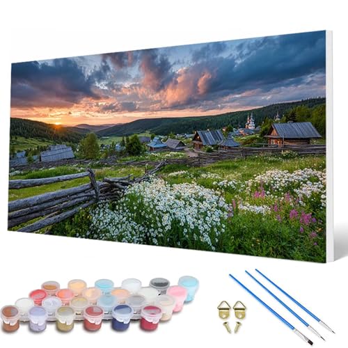 Malen Nach Zahlen Erwachsene, Landschaft Malen Nach Zahlen Blumen Paint by Numbers DIY Bastelset Erwachsene Mit 3 Pinseln und Acrylfarben für Deko Wohnzimmer, Geschenke für Frauen 100X200CM -hcw250776 Malen Nach Zahlen Erwachsene, Landschaft Malen Nach Zahlen Blumen Paint by Numbers DIY Bastelset Erwachsene Mit 3 Pinseln und Acrylfarben für Deko Wohnzimmer, Geschenke für Frauen 100X200CM -hcw250776 von HCWBDWOU