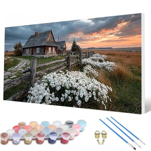 Malen Nach Zahlen Erwachsene, Landschaft Malen Nach Zahlen Blumenn Paint by Numbers Bastelset Erwachsene Mit Pinseln und Acrylfarben für Deko Wohnzimmer, Geschenke für Frauen 80 x 160 cm -hcw25078E Malen Nach Zahlen Erwachsene, Landschaft Malen Nach Zahlen Blumenn Paint by Numbers Bastelset Erwachsene Mit Pinseln und Acrylfarben für Deko Wohnzimmer, Geschenke für Frauen 80 x 160 cm -hcw25078E von HCWBDWOU