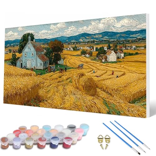 Malen Nach Zahlen Erwachsene, Landschaft Malen Nach Zahlen Ernte Paint by Numbers DIY Bastelset Erwachsene Mit 3 Pinseln und Acrylfarben für Deko Wohnzimmer, Geschenke für Frauen 40 x 80 cm -hcw2507K6 Malen Nach Zahlen Erwachsene, Landschaft Malen Nach Zahlen Ernte Paint by Numbers DIY Bastelset Erwachsene Mit 3 Pinseln und Acrylfarben für Deko Wohnzimmer, Geschenke für Frauen 40 x 80 cm -hcw2507K6 von HCWBDWOU