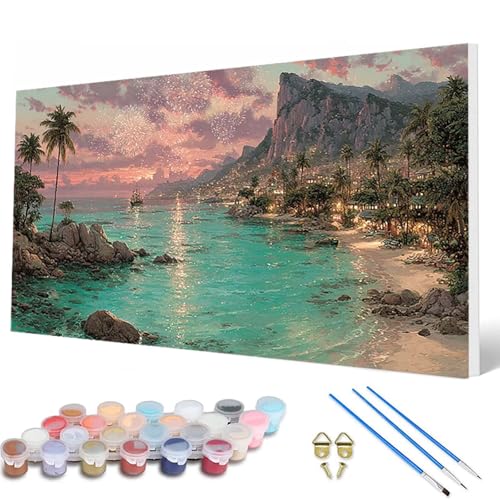 Malen Nach Zahlen Erwachsene, Landschaft Malen Nach Zahlen Feuerwerk Paint by Numbers Bastelset Erwachsene Mit Pinseln und Acrylfarben für Deko Wohnzimmer, Geschenke für Frauen 60 x 120 cm -hcw250711 Malen Nach Zahlen Erwachsene, Landschaft Malen Nach Zahlen Feuerwerk Paint by Numbers Bastelset Erwachsene Mit Pinseln und Acrylfarben für Deko Wohnzimmer, Geschenke für Frauen 60 x 120 cm -hcw250711 von HCWBDWOU