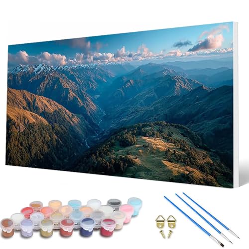 Malen Nach Zahlen Erwachsene, Landschaft Malen Nach Zahlen Gebirge Paint by Numbers DIY Bastelset Erwachsene Mit 3 Pinseln und Acrylfarben für Deko Wohnzimmer, Geschenke für Frauen 40X80CM -hcw2507LI Malen Nach Zahlen Erwachsene, Landschaft Malen Nach Zahlen Gebirge Paint by Numbers DIY Bastelset Erwachsene Mit 3 Pinseln und Acrylfarben für Deko Wohnzimmer, Geschenke für Frauen 40X80CM -hcw2507LI von HCWBDWOU
