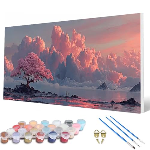 Malen Nach Zahlen Erwachsene, Landschaft Malen Nach Zahlen Himmel Paint by Numbers DIY Bastelset Erwachsene Mit 3 Pinseln und Acrylfarben für Deko Wohnzimmer, Geschenke für Frauen 60X120 CM -hcw2507X2 Malen Nach Zahlen Erwachsene, Landschaft Malen Nach Zahlen Himmel Paint by Numbers DIY Bastelset Erwachsene Mit 3 Pinseln und Acrylfarben für Deko Wohnzimmer, Geschenke für Frauen 60X120 CM -hcw2507X2 von HCWBDWOU