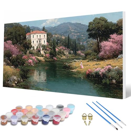 Malen Nach Zahlen Erwachsene, Landschaft Malen Nach Zahlen Kabine Paint by Numbers DIY Bastelset Erwachsene Mit 3 Pinseln und Acrylfarben für Deko Wohnzimmer, Geschenke für Frauen 40X80 CM -hcw2507QV Malen Nach Zahlen Erwachsene, Landschaft Malen Nach Zahlen Kabine Paint by Numbers DIY Bastelset Erwachsene Mit 3 Pinseln und Acrylfarben für Deko Wohnzimmer, Geschenke für Frauen 40X80 CM -hcw2507QV von HCWBDWOU