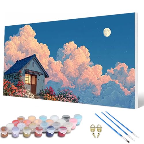 Malen Nach Zahlen Erwachsene, Landschaft Malen Nach Zahlen Kabine Paint by Numbers DIY Bastelset Erwachsene Mit 3 Pinseln und Acrylfarben für Deko Wohnzimmer, Geschenke für Frauen 60X120CM -hcw25076U Malen Nach Zahlen Erwachsene, Landschaft Malen Nach Zahlen Kabine Paint by Numbers DIY Bastelset Erwachsene Mit 3 Pinseln und Acrylfarben für Deko Wohnzimmer, Geschenke für Frauen 60X120CM -hcw25076U von HCWBDWOU