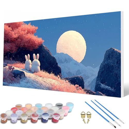 Malen Nach Zahlen Erwachsene, Landschaft Malen Nach Zahlen Kaninchen Paint by Numbers Bastelset Erwachsene Mit Pinseln und Acrylfarben für Deko Wohnzimmer, Geschenke für Frauen 60 x 120 cm -hcw250747 Malen Nach Zahlen Erwachsene, Landschaft Malen Nach Zahlen Kaninchen Paint by Numbers Bastelset Erwachsene Mit Pinseln und Acrylfarben für Deko Wohnzimmer, Geschenke für Frauen 60 x 120 cm -hcw250747 von HCWBDWOU