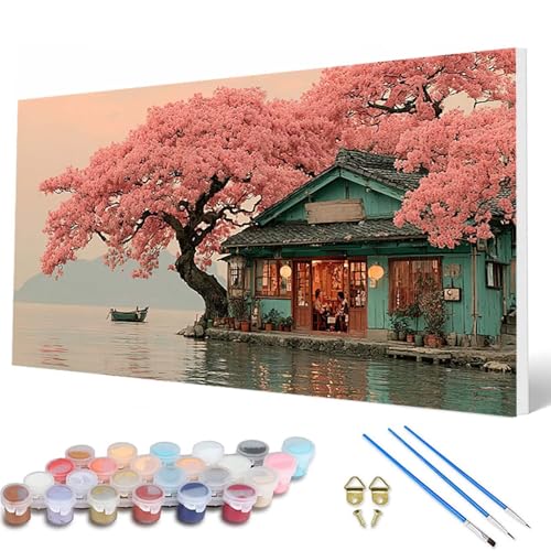 Malen Nach Zahlen Erwachsene, Landschaft Malen Nach Zahlen KirschblüTen Paint by Numbers Bastelset Erwachsene Mit Pinseln und Acrylfarben für Deko Wohnzimmer, Geschenke 60 x 120 cm -hcw25070246J8 Malen Nach Zahlen Erwachsene, Landschaft Malen Nach Zahlen KirschblüTen Paint by Numbers Bastelset Erwachsene Mit Pinseln und Acrylfarben für Deko Wohnzimmer, Geschenke 60 x 120 cm -hcw25070246J8 von HCWBDWOU