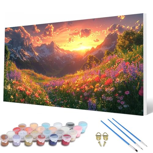 Malen Nach Zahlen Erwachsene, Landschaft Malen Nach Zahlen Sonnenuntergang Paint by Numbers Bastelset Erwachsene Mit Pinseln und Acrylfarben für Deko Wohnzimmer, Geschenke 80X160 CM -hcw25071G1Z9L Malen Nach Zahlen Erwachsene, Landschaft Malen Nach Zahlen Sonnenuntergang Paint by Numbers Bastelset Erwachsene Mit Pinseln und Acrylfarben für Deko Wohnzimmer, Geschenke 80X160 CM -hcw25071G1Z9L von HCWBDWOU
