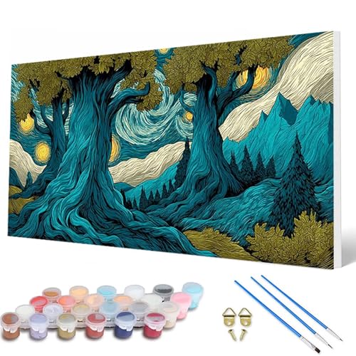 Malen Nach Zahlen Erwachsene, Landschaft Malen Nach Zahlen Sternenhimmel Paint by Numbers Bastelset Erwachsene Mit Pinseln und Acrylfarben für Deko Wohnzimmer, Geschenke für Frauen 100X200CM -hcw07CO Malen Nach Zahlen Erwachsene, Landschaft Malen Nach Zahlen Sternenhimmel Paint by Numbers Bastelset Erwachsene Mit Pinseln und Acrylfarben für Deko Wohnzimmer, Geschenke für Frauen 100X200CM -hcw07CO von HCWBDWOU