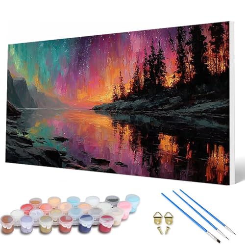 Malen Nach Zahlen Erwachsene, Landschaft Malen Nach Zahlen Wald Paint by Numbers DIY Bastelset Erwachsene Mit 3 Pinseln und Acrylfarben für Deko Wohnzimmer, Geschenke für Frauen 60X120 CM -hcw2507JF Malen Nach Zahlen Erwachsene, Landschaft Malen Nach Zahlen Wald Paint by Numbers DIY Bastelset Erwachsene Mit 3 Pinseln und Acrylfarben für Deko Wohnzimmer, Geschenke für Frauen 60X120 CM -hcw2507JF von HCWBDWOU