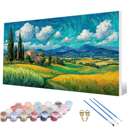 Malen Nach Zahlen Erwachsene, Landschaft Malen Nach Zahlen Weizenfeld Paint by Numbers Bastelset Erwachsene Mit Pinseln und Acrylfarben für Deko Wohnzimmer, Geschenke für Frauen 60X120 CM -hcw2507P2 Malen Nach Zahlen Erwachsene, Landschaft Malen Nach Zahlen Weizenfeld Paint by Numbers Bastelset Erwachsene Mit Pinseln und Acrylfarben für Deko Wohnzimmer, Geschenke für Frauen 60X120 CM -hcw2507P2 von HCWBDWOU