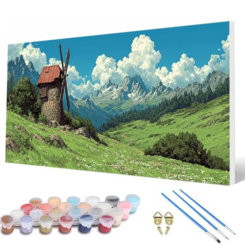Malen Nach Zahlen Erwachsene, Landschaft Malen Nach Zahlen WindmüHle Paint by Numbers DIY Bastelset Erwachsene Mit Pinseln und Acrylfarben für Deko Wohnzimmer, Geschenke für Frauen 60X120CM -hcw250785 Malen Nach Zahlen Erwachsene, Landschaft Malen Nach Zahlen WindmüHle Paint by Numbers DIY Bastelset Erwachsene Mit Pinseln und Acrylfarben für Deko Wohnzimmer, Geschenke für Frauen 60X120CM -hcw250785 von HCWBDWOU