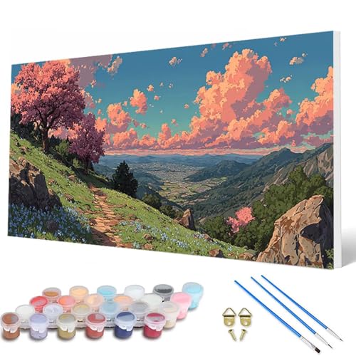 Malen Nach Zahlen Erwachsene, Landschaft Malen Nach Zahlen Wolke Paint by Numbers DIY Bastelset Erwachsene Mit Pinseln und Acrylfarben für Deko Wohnzimmer, Geschenke für Frauen 80 x 160 cm -hcw2507A2 Malen Nach Zahlen Erwachsene, Landschaft Malen Nach Zahlen Wolke Paint by Numbers DIY Bastelset Erwachsene Mit Pinseln und Acrylfarben für Deko Wohnzimmer, Geschenke für Frauen 80 x 160 cm -hcw2507A2 von HCWBDWOU
