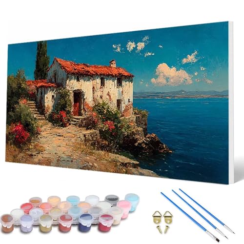 Malen Nach Zahlen Erwachsene, Meer Malen Nach Zahlen Kabine Paint by Numbers DIY Bastelset Erwachsene Mit 3 Pinseln und Acrylfarben für Deko Wohnzimmer, Geschenke für Frauen 80 x 160 cm -hcw2507F3 Malen Nach Zahlen Erwachsene, Meer Malen Nach Zahlen Kabine Paint by Numbers DIY Bastelset Erwachsene Mit 3 Pinseln und Acrylfarben für Deko Wohnzimmer, Geschenke für Frauen 80 x 160 cm -hcw2507F3 von HCWBDWOU