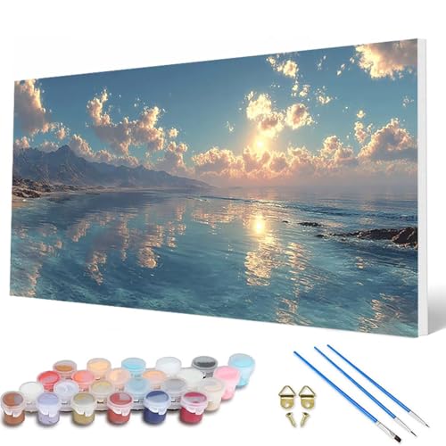 Malen Nach Zahlen Erwachsene, Meer Malen Nach Zahlen Landschaft Paint by Numbers DIY Bastelset Erwachsene Mit 3 Pinseln und Acrylfarben für Deko Wohnzimmer, Geschenke für Frauen 100X200CM -hcw250769 Malen Nach Zahlen Erwachsene, Meer Malen Nach Zahlen Landschaft Paint by Numbers DIY Bastelset Erwachsene Mit 3 Pinseln und Acrylfarben für Deko Wohnzimmer, Geschenke für Frauen 100X200CM -hcw250769 von HCWBDWOU