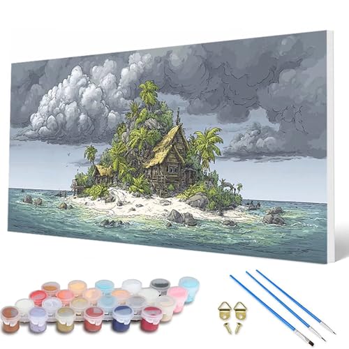 Malen Nach Zahlen Erwachsene, Meer Malen Nach Zahlen Landschaft Paint by Numbers DIY Bastelset Erwachsene Mit 3 Pinseln und Acrylfarben für Deko Wohnzimmer, Geschenke für Frauen 40 x 80 cm -hcw25076X Malen Nach Zahlen Erwachsene, Meer Malen Nach Zahlen Landschaft Paint by Numbers DIY Bastelset Erwachsene Mit 3 Pinseln und Acrylfarben für Deko Wohnzimmer, Geschenke für Frauen 40 x 80 cm -hcw25076X von HCWBDWOU