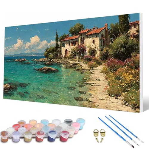 Malen Nach Zahlen Erwachsene, Meer Malen Nach Zahlen Landschaft Paint by Numbers DIY Bastelset Erwachsene Mit 3 Pinseln und Acrylfarben für Deko Wohnzimmer, Geschenke für Frauen 80 x 160 cm -hcw25076B Malen Nach Zahlen Erwachsene, Meer Malen Nach Zahlen Landschaft Paint by Numbers DIY Bastelset Erwachsene Mit 3 Pinseln und Acrylfarben für Deko Wohnzimmer, Geschenke für Frauen 80 x 160 cm -hcw25076B von HCWBDWOU