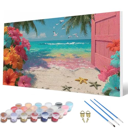 Malen Nach Zahlen Erwachsene, Meer Malen Nach Zahlen Landschaft Paint by Numbers DIY Bastelset Erwachsene Mit Pinseln und Acrylfarben für Deko Wohnzimmer, Geschenke für Frauen 100 x 200 cm -hcw2507BL Malen Nach Zahlen Erwachsene, Meer Malen Nach Zahlen Landschaft Paint by Numbers DIY Bastelset Erwachsene Mit Pinseln und Acrylfarben für Deko Wohnzimmer, Geschenke für Frauen 100 x 200 cm -hcw2507BL von HCWBDWOU
