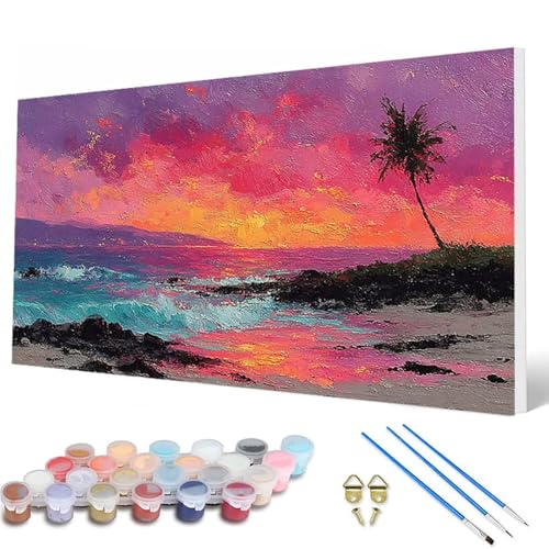 Malen Nach Zahlen Erwachsene, Meer Malen Nach Zahlen Landschaft Paint by Numbers DIY Bastelset Erwachsene Mit Pinseln und Acrylfarben für Deko Wohnzimmer, Geschenke für Frauen 100 x 200 cm -hcw25072H Malen Nach Zahlen Erwachsene, Meer Malen Nach Zahlen Landschaft Paint by Numbers DIY Bastelset Erwachsene Mit Pinseln und Acrylfarben für Deko Wohnzimmer, Geschenke für Frauen 100 x 200 cm -hcw25072H von HCWBDWOU