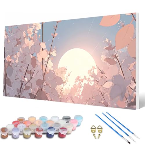 Malen Nach Zahlen Erwachsene, Mond Malen Nach Zahlen KirschblüTen Paint by Numbers DIY Bastelset Erwachsene Mit 3 Pinseln und Acrylfarben für Deko Wohnzimmer, Geschenke für Frauen 40X80 CM -hcw2507X9 Malen Nach Zahlen Erwachsene, Mond Malen Nach Zahlen KirschblüTen Paint by Numbers DIY Bastelset Erwachsene Mit 3 Pinseln und Acrylfarben für Deko Wohnzimmer, Geschenke für Frauen 40X80 CM -hcw2507X9 von HCWBDWOU