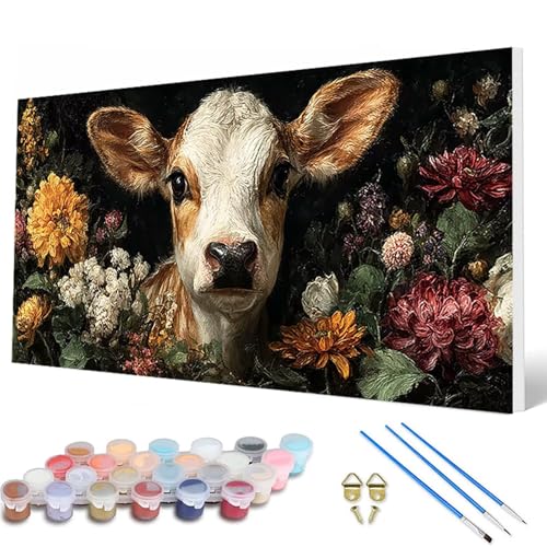 Malen Nach Zahlen Erwachsene, Ochse Malen Nach Zahlen Blumenn Paint by Numbers DIY Bastelset Erwachsene Mit 3 Pinseln und Acrylfarben für Deko Wohnzimmer, Geschenke für Frauen 80X160CM -hcw250741 Malen Nach Zahlen Erwachsene, Ochse Malen Nach Zahlen Blumenn Paint by Numbers DIY Bastelset Erwachsene Mit 3 Pinseln und Acrylfarben für Deko Wohnzimmer, Geschenke für Frauen 80X160CM -hcw250741 von HCWBDWOU